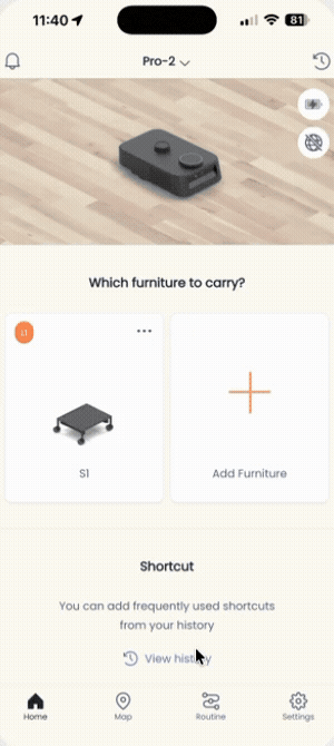家具一體化模式（帶家具充電） App 操作示範
