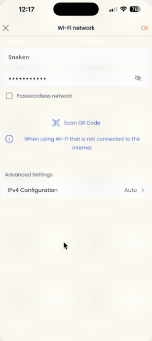 Kachaka Pro：固定 IP 位址（手動 IPv4） App 操作示範