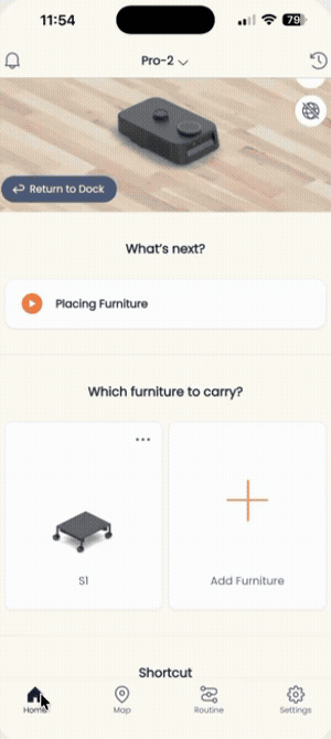 設定自動返回充電座的等待時間 App 操作示範
